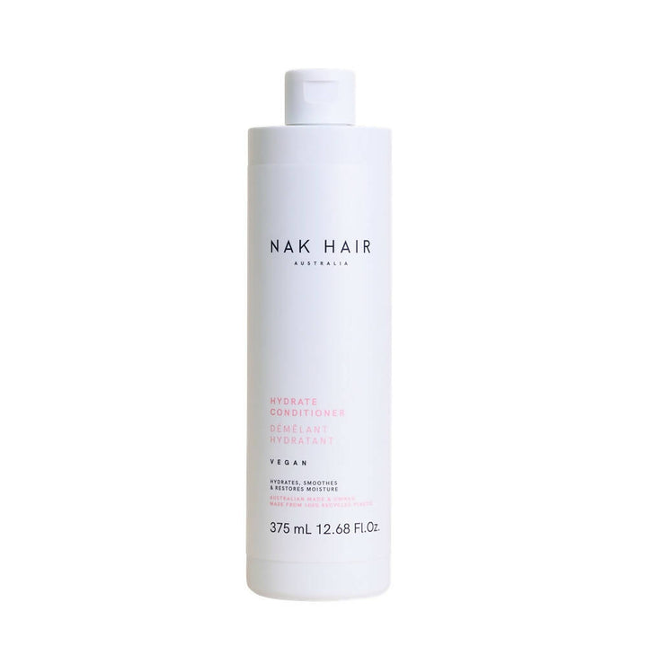 NAK Hair Hydrate Shampoo & Conditioner 375ml Smoothes & Restores Moisture for Dry Coloured Hair