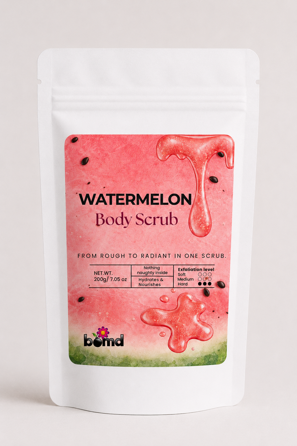 Watermelon Spritz Body Scrub Sea Salt Sugar & Coconut Oil with Vitamin E
