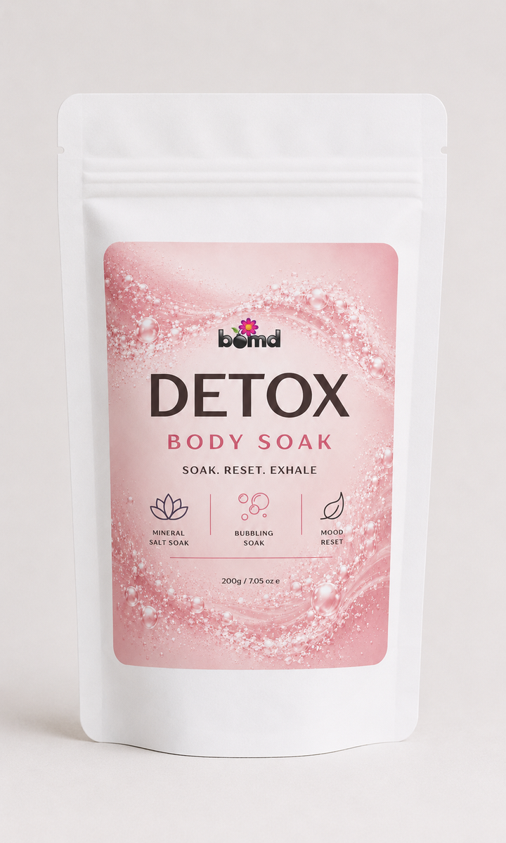 Detox Pink Salt Body & Muscle Soak Bubbling Salt Crystal Bath