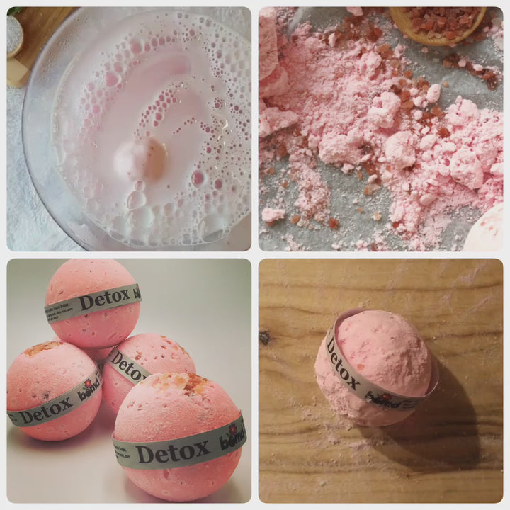 Detox Pink Himalayan Rock Salt Soak Bath Bomb with Grapefruit & Lime