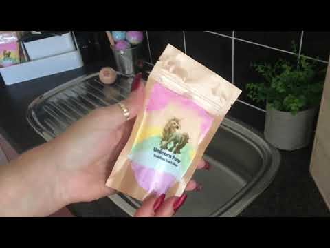 Unicorn Poop Magical Rainbow Fun Fizzy Bubble Bath Dust