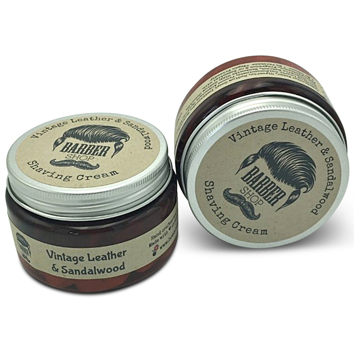 Barber Shop Vintage Leather & Sandalwood Shaving Cream 150gm