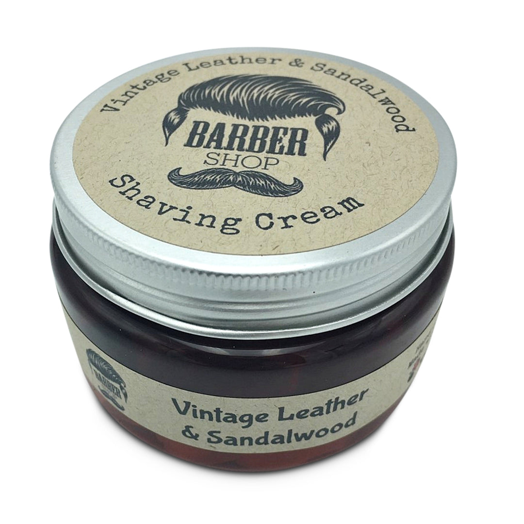 Barber Shop Vintage Leather & Sandalwood Shaving Cream 150gm