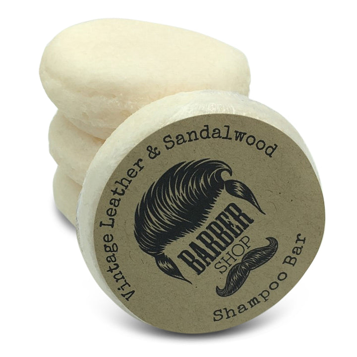 Barber Shop Shampoo Bar Vintage Leather & Sandalwood