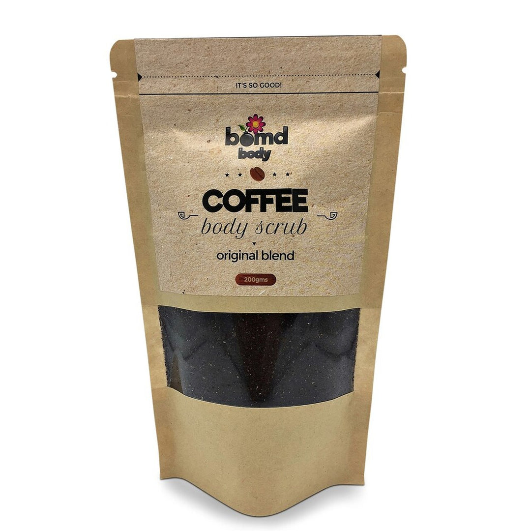 Coffee Body Scrub by Bomd Australia Original Warm Vanilla 200gm pack