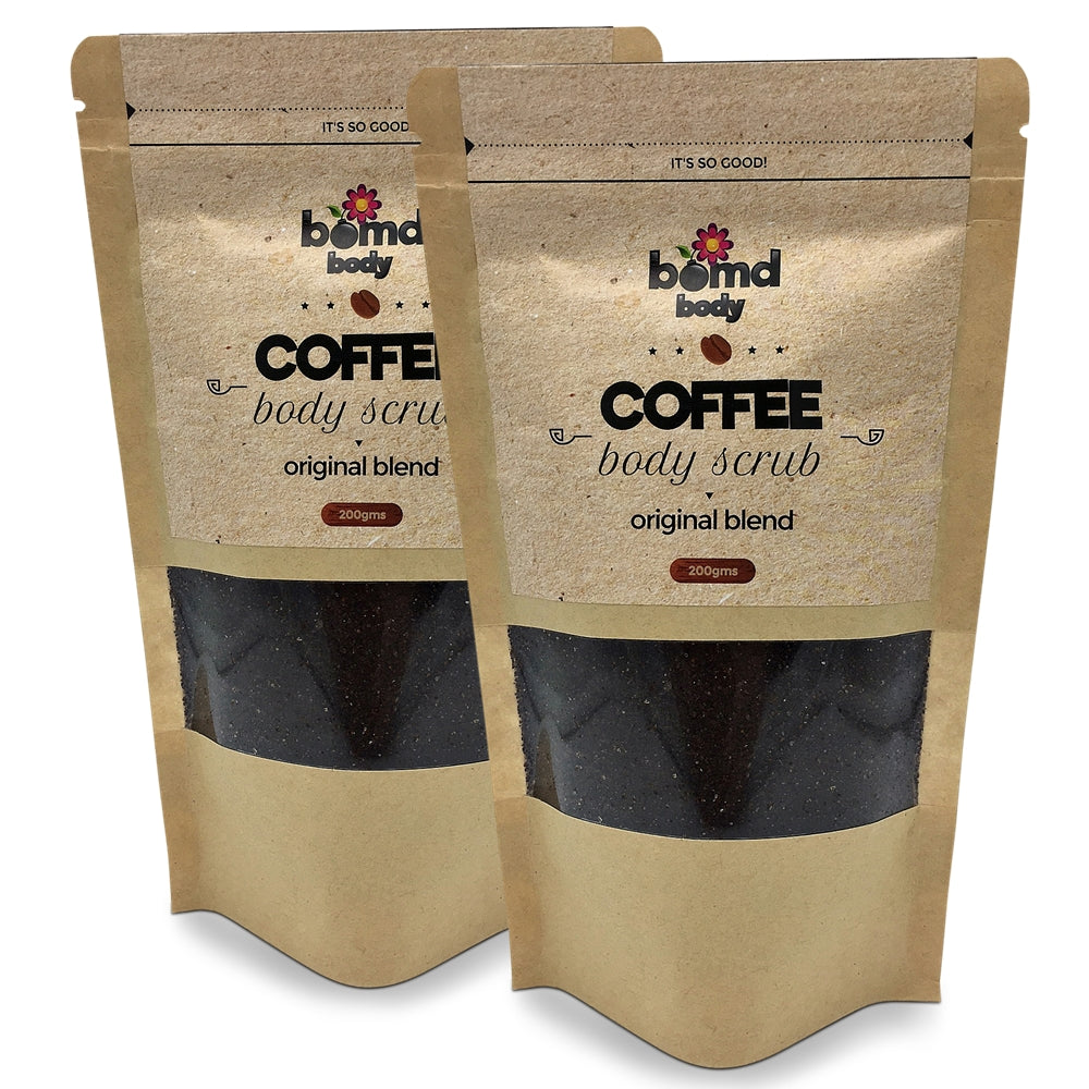 Coffee Body Scrub with Coconut Oil Original Warm Vanilla Blend 200gm packs
