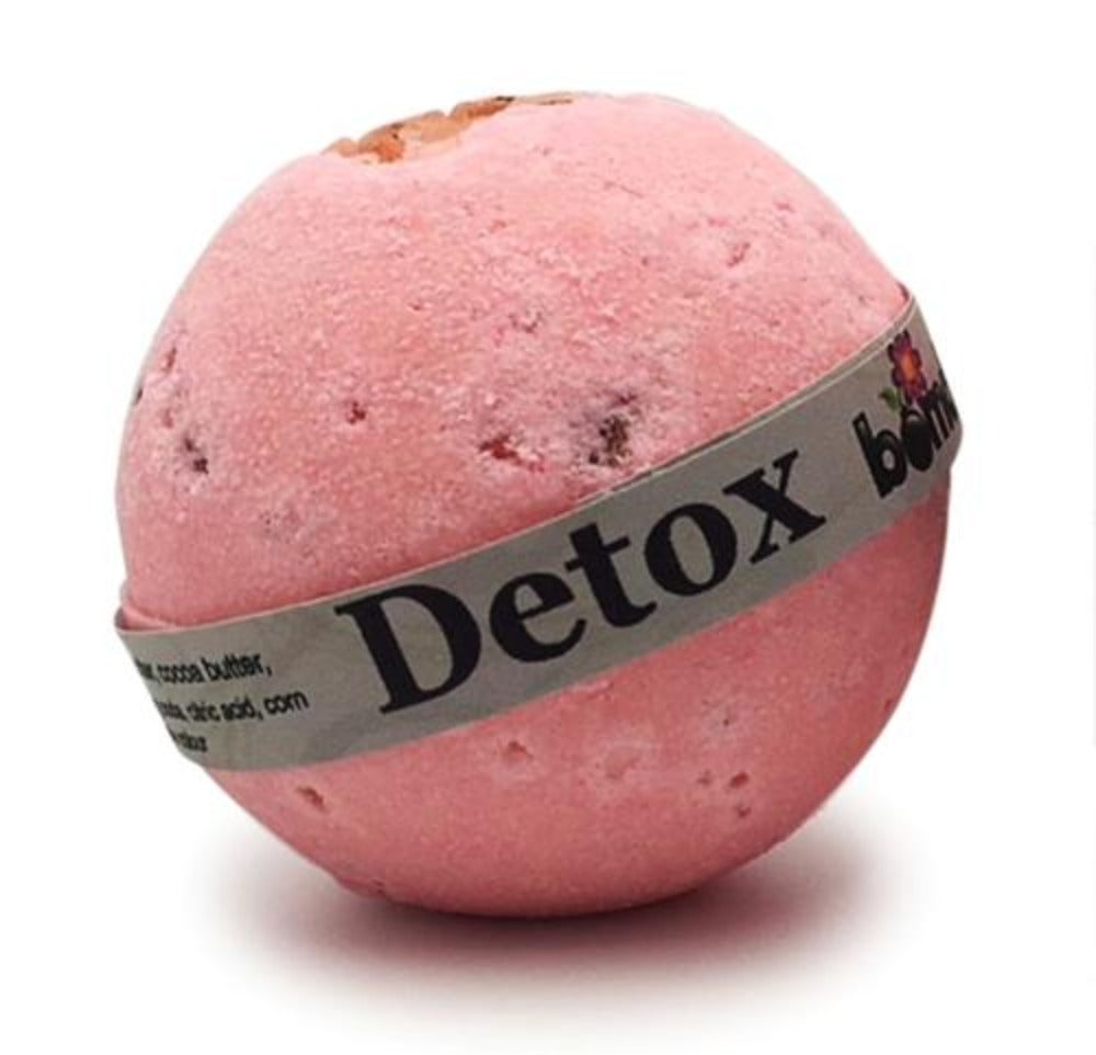 Pink Rock Salt with Coconut and Hemp Oil Detox Body Soak Bath Bomb By Bomd Body