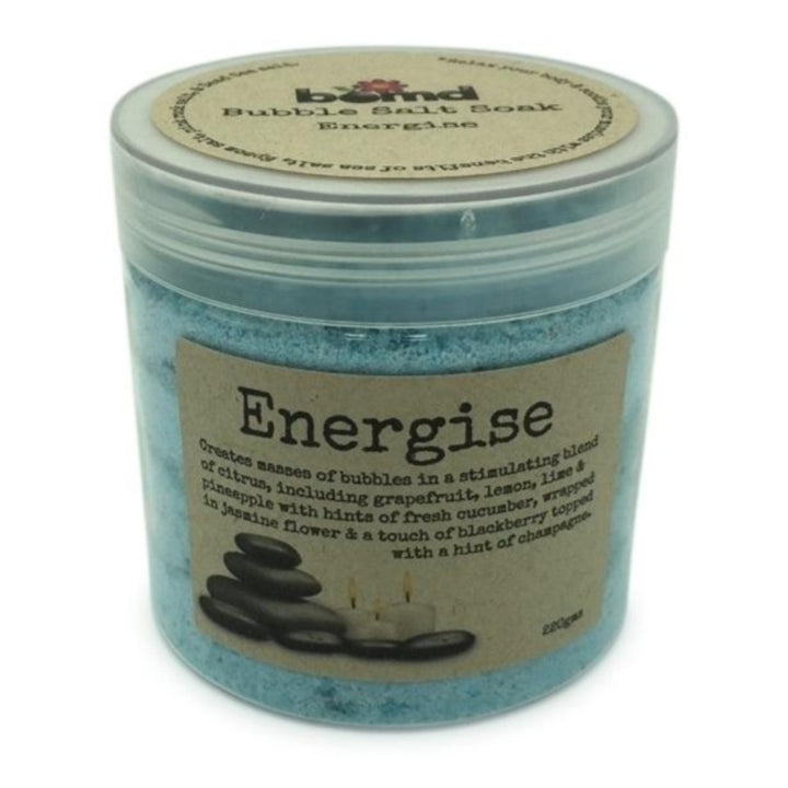 Energise Body Soak Bubbling Salt Crystal Muscle Soak
