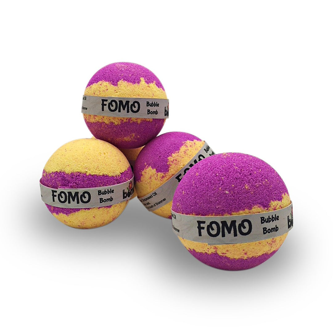 FOMO Bubble Bath Bomb 6 pack creates thick luscious bubbles that last for ages - Never Miss a Party