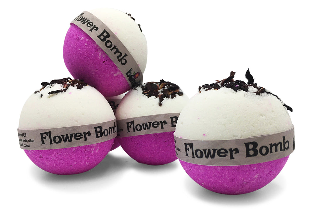 FlowerBomb_Bath_Bomb_with_Real_Hibiscus_Rosella_Flowers