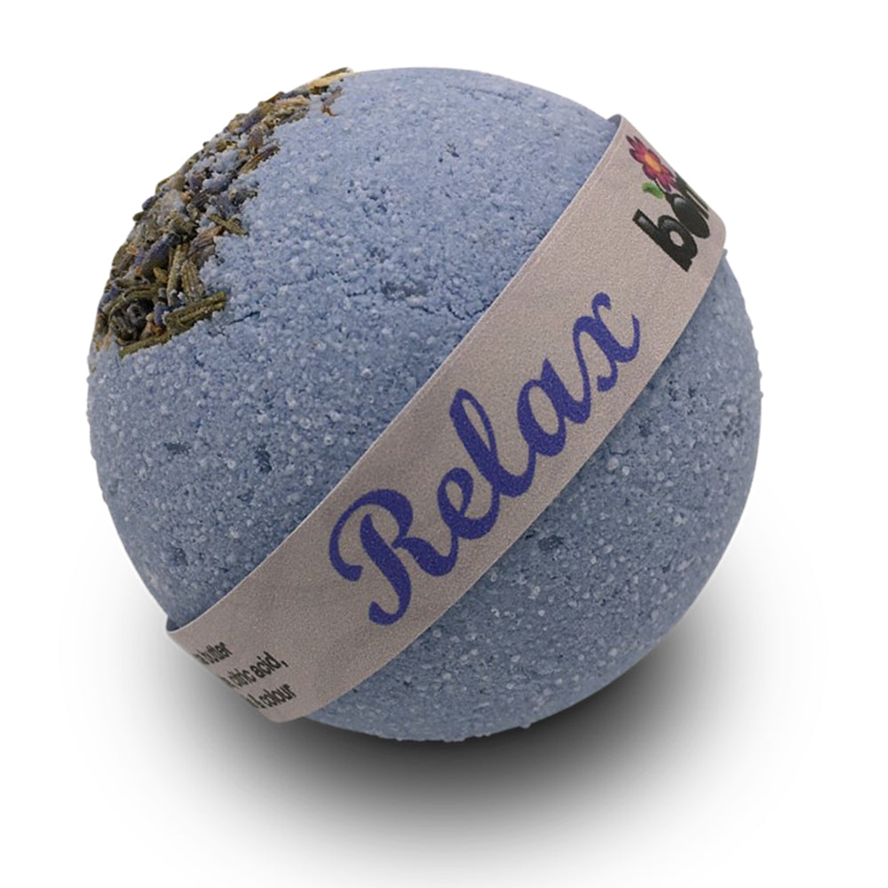 RELAX French Lavender Australian made luxury body soak bath bomb by BOMD Body