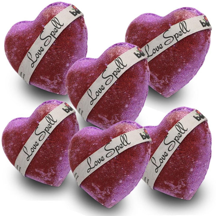 Love Spell Bubble Bath Bomb with a Little Shimmer Set of 6