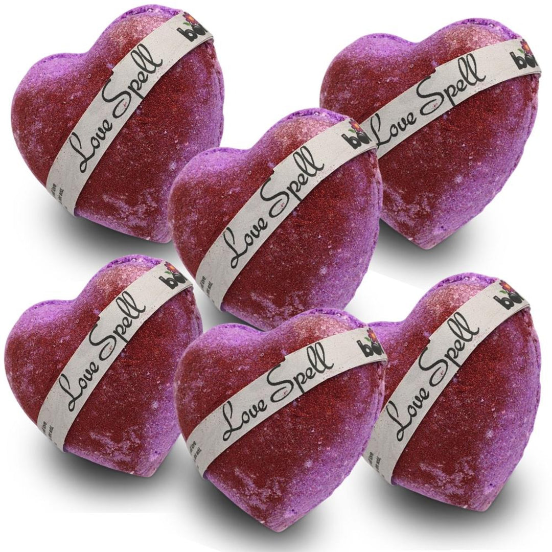 Love Spell Bubble Bath Bomb with a Little Shimmer Set of 6