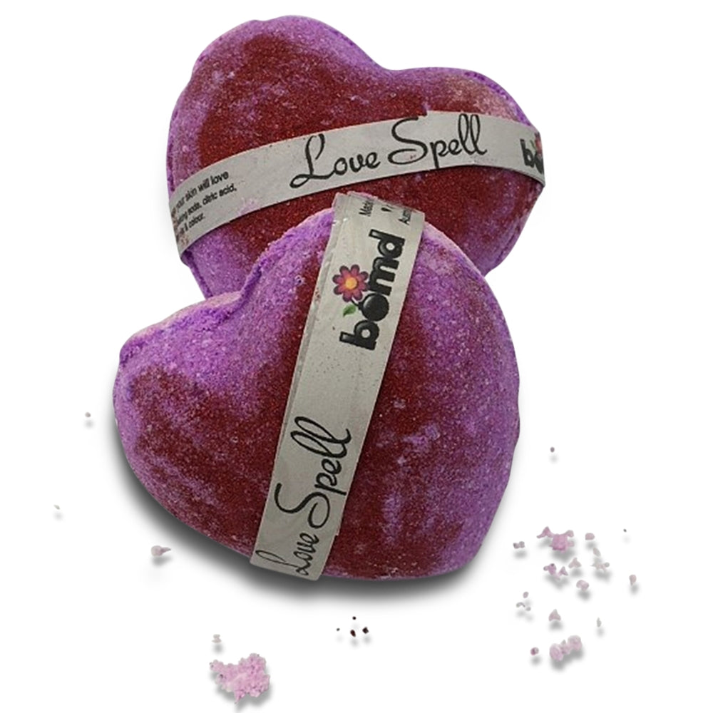 Perfect gift to a loved one Love Spell Bubble Bath Bomb with Luscious Bubbles in a Moisturising Bath