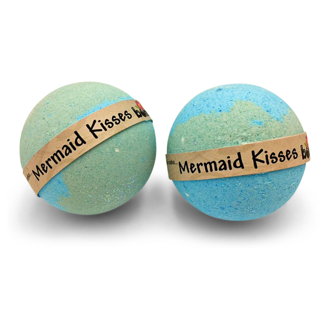 Mermaid Kisses Tropical blue Bath bomb Coconut Lime Scent