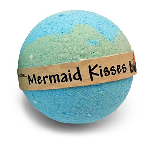 Mermaid Kisses Tropical Blue Bubble Bath Bomb Coconut Lime Scent