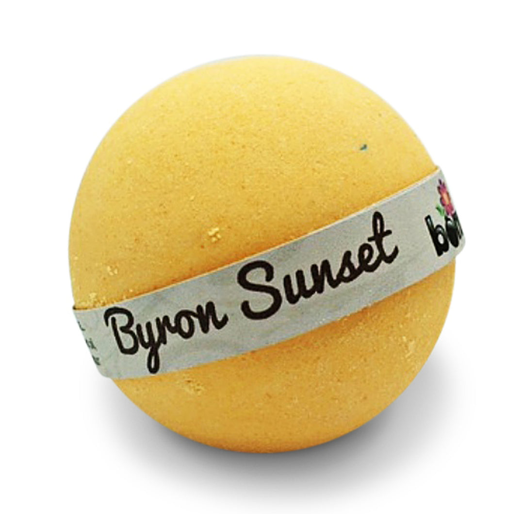 Sunset Bubble Bath Bomb Set of 6 in Beautiful Tropical Fragrance with Moisturising Butters & Oils