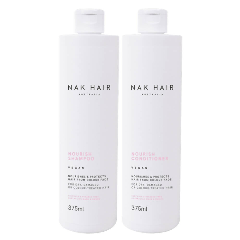 Nourish Shampoo & Conditioner Protects Hair From Colour Fade For Colour Treated Dry Hair