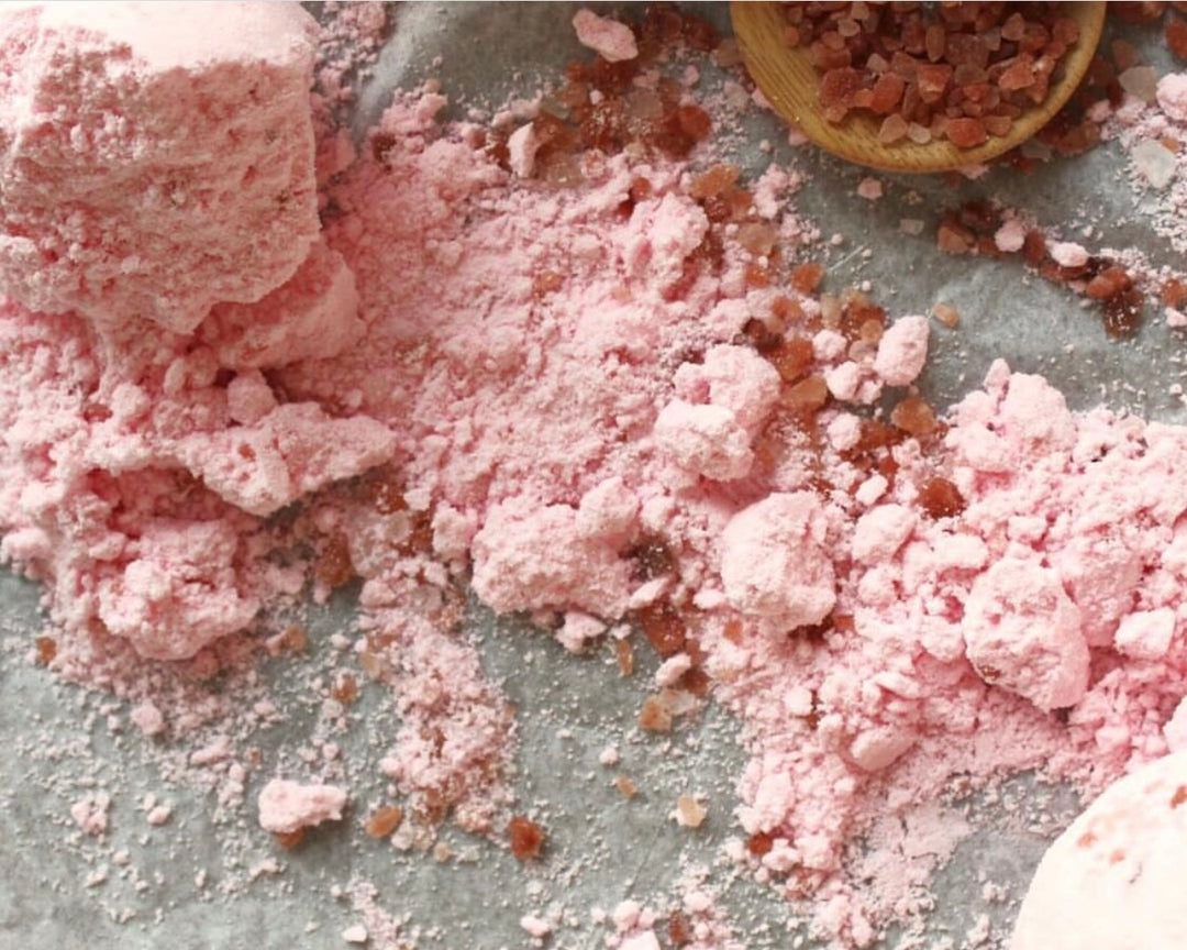 Detox Pink Himalayan Rock Salt Soak Bath Bomb with Grapefruit & Lime