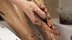 In the Shower or Bath Coffee Body Scrub with Coconut Oil Original Warm Vanilla Blend 200gm pack